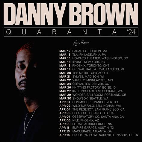 danny brown tour